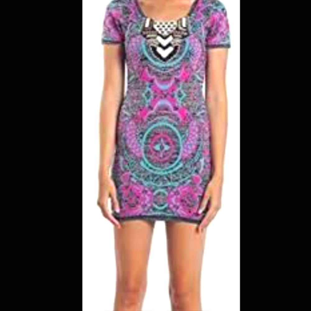 Custo Barcelona printed Luxury Knit With beading